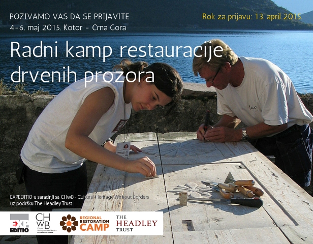 Radni kamp restauracije drvenih prozora